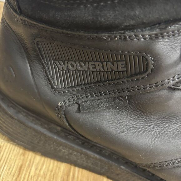 Wolverin Hellcat Ultraspring Moc Toe Boots Mens 13 Extra Wide Black Leather Work main image 5